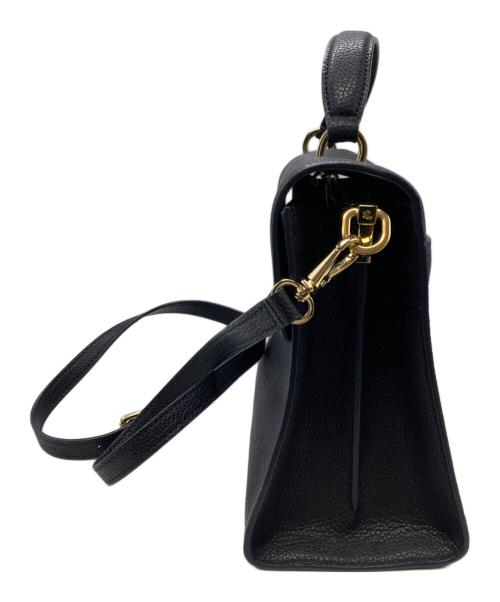 LAUREN RALPH LAUREN（ローレンラルフローレン）LAUREN RALPH LAUREN (ローレンラルフローレン) FARRAH サッチェルバッグ ネイビーの古着・服飾アイテム