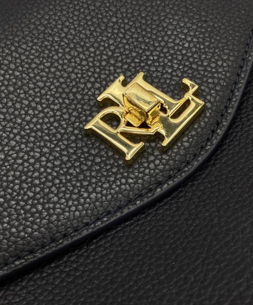 LAUREN RALPH LAUREN（ローレンラルフローレン）LAUREN RALPH LAUREN (ローレンラルフローレン) FARRAH サッチェルバッグ ネイビーの古着・服飾アイテム