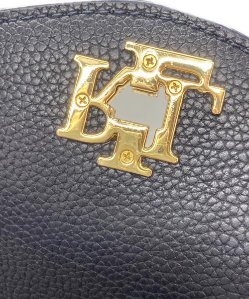 LAUREN RALPH LAUREN（ローレンラルフローレン）LAUREN RALPH LAUREN (ローレンラルフローレン) FARRAH サッチェルバッグ ネイビーの古着・服飾アイテム