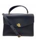 LAUREN RALPH LAUREN（ローレンラルフローレン）の古着「FARRAH サッチェルバッグ」｜ネイビー