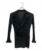 YOHJI YAMAMOTOヨウジヤマモト）の古着「ダブルジャケット」｜ブラック