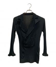 YOHJI YAMAMOTO（ヨウジヤマモト）の古着「ダブルジャケット」｜ブラック