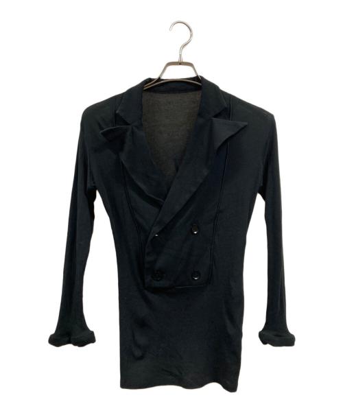 YOHJI YAMAMOTO（ヨウジヤマモト）YOHJI YAMAMOTO (ヨウジヤマモト) ダブルジャケット ブラック サイズ:2の古着・服飾アイテム