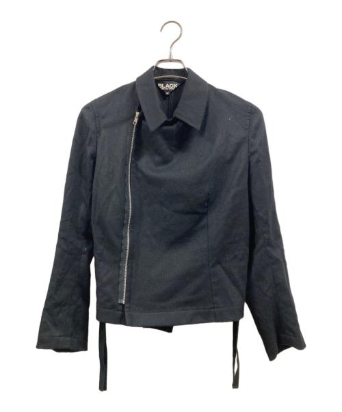BLACK COMME des GARCONS（ブラックコムデギャルソン）BLACK COMME des GARCONS (ブラックコムデギャルソン) ジップアップジャケット ブラック サイズ:Mの古着・服飾アイテム