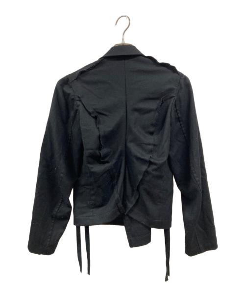BLACK COMME des GARCONS（ブラックコムデギャルソン）BLACK COMME des GARCONS (ブラックコムデギャルソン) ジップアップジャケット ブラック サイズ:Mの古着・服飾アイテム
