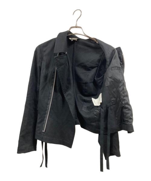 BLACK COMME des GARCONS（ブラックコムデギャルソン）BLACK COMME des GARCONS (ブラックコムデギャルソン) ジップアップジャケット ブラック サイズ:Mの古着・服飾アイテム