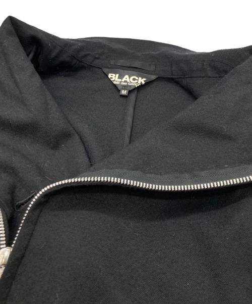 BLACK COMME des GARCONS（ブラックコムデギャルソン）BLACK COMME des GARCONS (ブラックコムデギャルソン) ジップアップジャケット ブラック サイズ:Mの古着・服飾アイテム