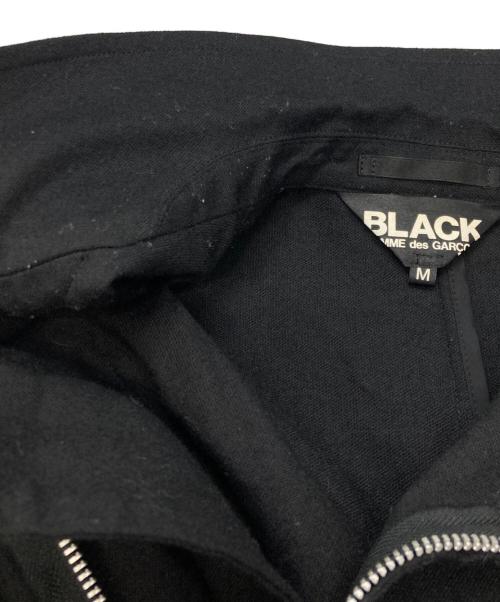 BLACK COMME des GARCONS（ブラックコムデギャルソン）BLACK COMME des GARCONS (ブラックコムデギャルソン) ジップアップジャケット ブラック サイズ:Mの古着・服飾アイテム