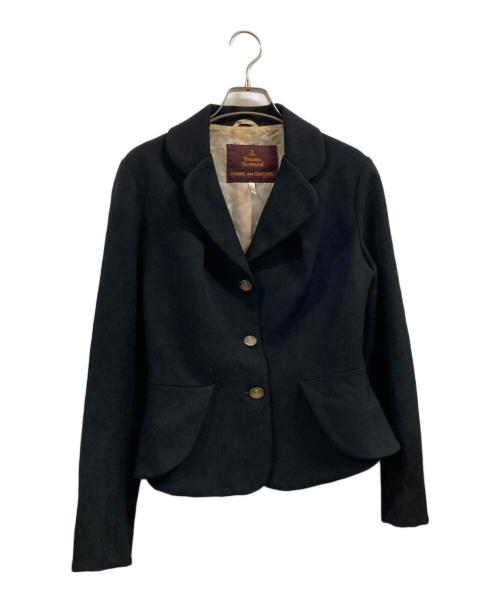 Vivienne Westwood（ヴィヴィアンウエストウッド）Vivienne Westwood (ヴィヴィアンウエストウッド) COMME des GARCONS (コムデギャルソン) ジャケット ブラック サイズ:UK12の古着・服飾アイテム