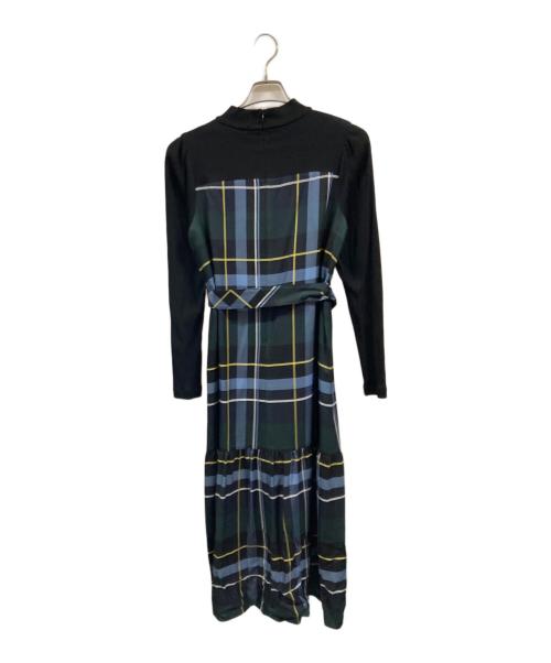 BLUE LABEL CRESTBRIDGE（ブルーレーベルクレストブリッジ）BLUE LABEL CRESTBRIDGE (ブルーレーベルクレストブリッジ) ドビーカラーペンテレココンビドレス ネイビー サイズ:38 未使用品の古着・服飾アイテム