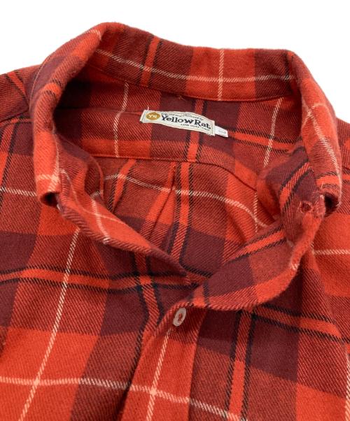 Yellow Rat（イエローラット）Yellow Rat (イエローラット) チェックシャツ レッド サイズ:Ⅼの古着・服飾アイテム