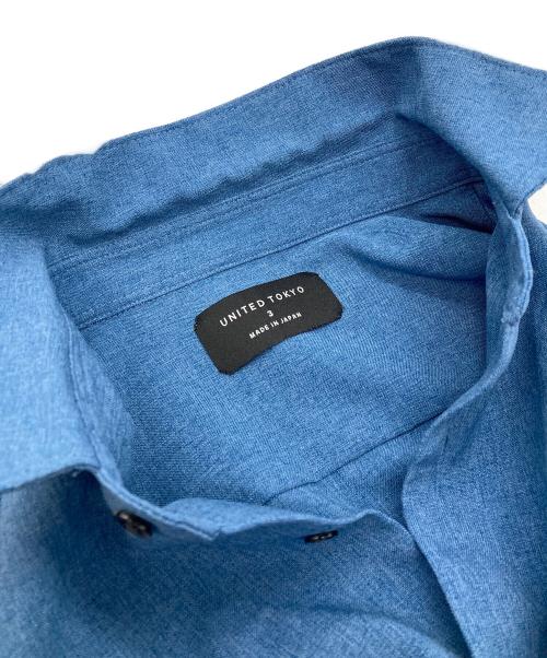 UNITED TOKYO（ユナイテッドトーキョー）UNITED TOKYO (ユナイテッドトーキョー) レギュラーカラーシャツ ブルー サイズ:3の古着・服飾アイテム