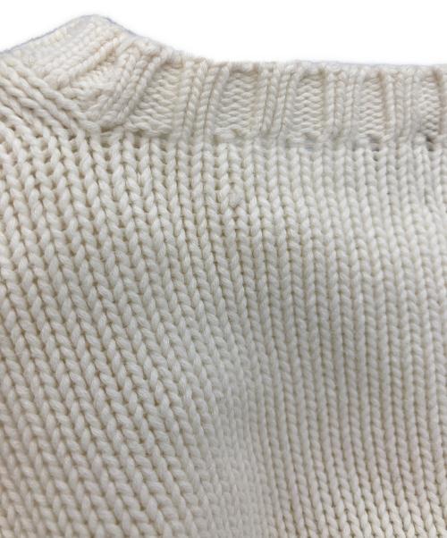 POLO RALPH LAUREN（ポロ・ラルフローレン）POLO RALPH LAUREN (ポロ・ラルフローレン) ポニーロゴニット ホワイト サイズ:Ⅼの古着・服飾アイテム