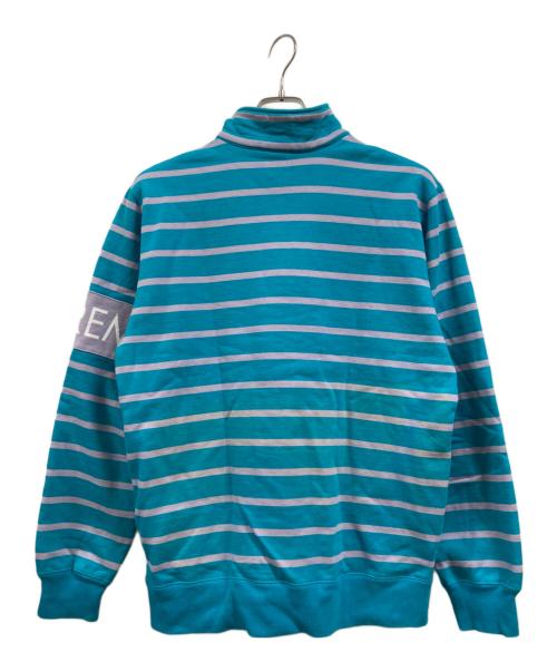 SUPREME（シュプリーム）Supreme (シュプリーム) 16AWストライプハーフジップスウェット ブルー サイズ:Mの古着・服飾アイテム