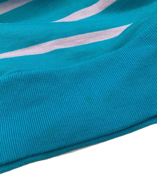 SUPREME（シュプリーム）Supreme (シュプリーム) 16AWストライプハーフジップスウェット ブルー サイズ:Mの古着・服飾アイテム