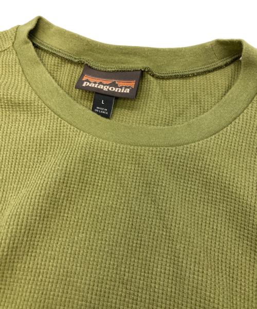 Patagonia（パタゴニア）Patagonia (パタゴニア) サーマルカットソー グリーン サイズ:Lの古着・服飾アイテム