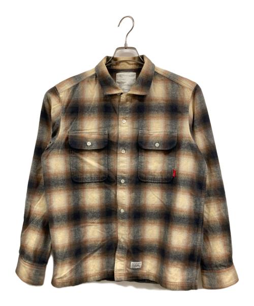 WTAPS（ダブルタップス）WTAPS (ダブルタップス) VATOS L/Sシャツ ブラウン サイズ:Mの古着・服飾アイテム