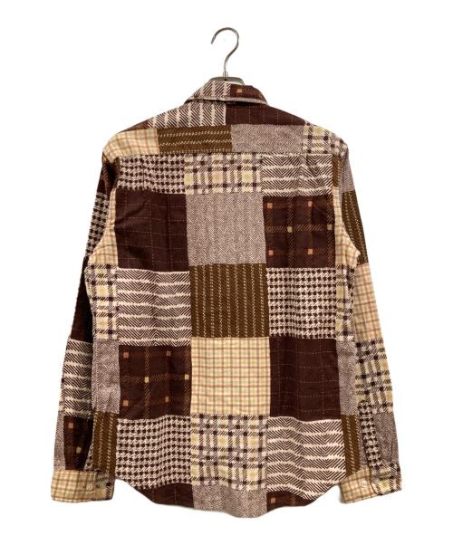 SUPREME（シュプリーム）Supreme (シュプリーム) 15AW Printed Patchwork Flannel Shirt ブラウン サイズ:Ｍの古着・服飾アイテム