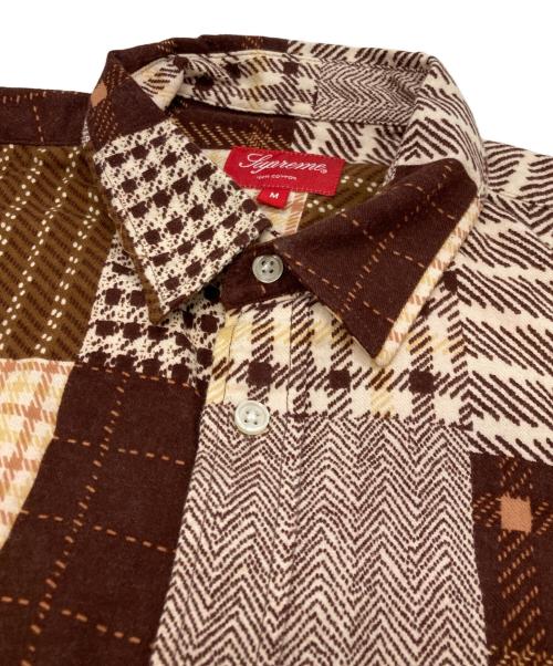 SUPREME（シュプリーム）Supreme (シュプリーム) 15AW Printed Patchwork Flannel Shirt ブラウン サイズ:Ｍの古着・服飾アイテム