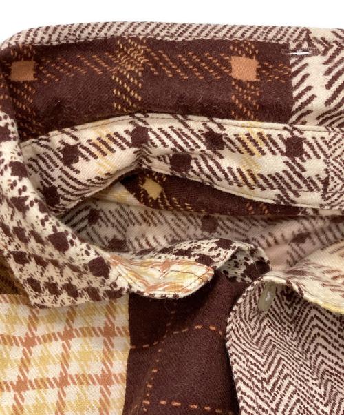 SUPREME（シュプリーム）Supreme (シュプリーム) 15AW Printed Patchwork Flannel Shirt ブラウン サイズ:Ｍの古着・服飾アイテム