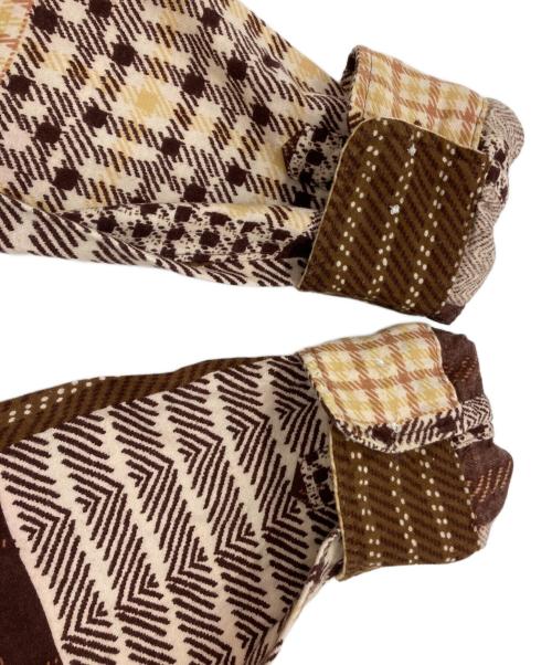 SUPREME（シュプリーム）Supreme (シュプリーム) 15AW Printed Patchwork Flannel Shirt ブラウン サイズ:Ｍの古着・服飾アイテム