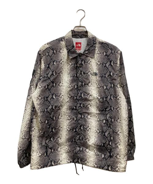 THE NORTH FACE（ザ ノース フェイス）THE NORTH FACE (ザ ノース フェイス) Supreme (シュプリーム) 18SS Taped Seam Coaches Jacket ブラック×ホワイト サイズ:Mの古着・服飾アイテム
