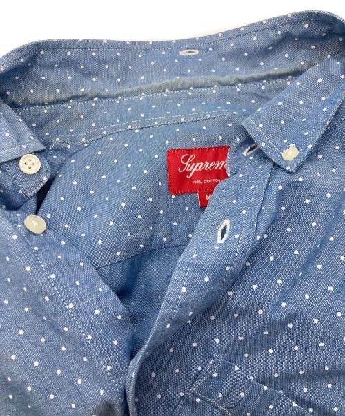 SUPREME（シュプリーム）Supreme (シュプリーム) 12SS Polka Dot Shirt ブルー サイズ:Mの古着・服飾アイテム