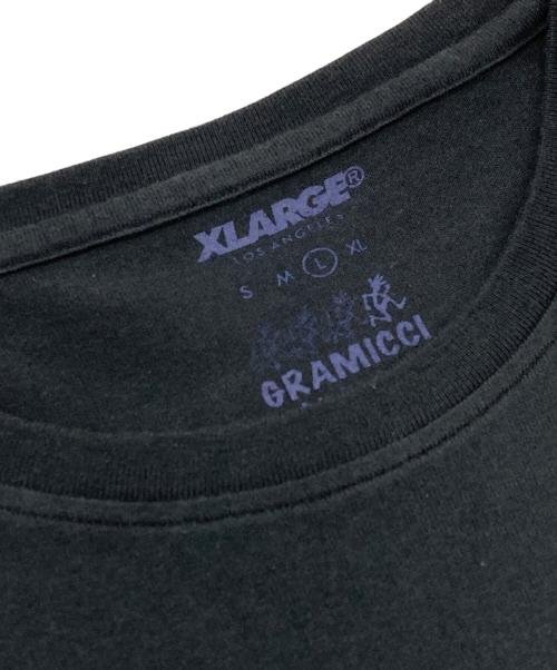 X-LARGE（エクストララージ）X-LARGE (エクストララージ) GRAMICCI (グラミチ) プリントTシャツ ブラック サイズ:Ⅼの古着・服飾アイテム