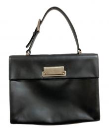 PRADA（プラダ）の古着「VITELLO LISSATO ハンドバッグ」｜ブラック