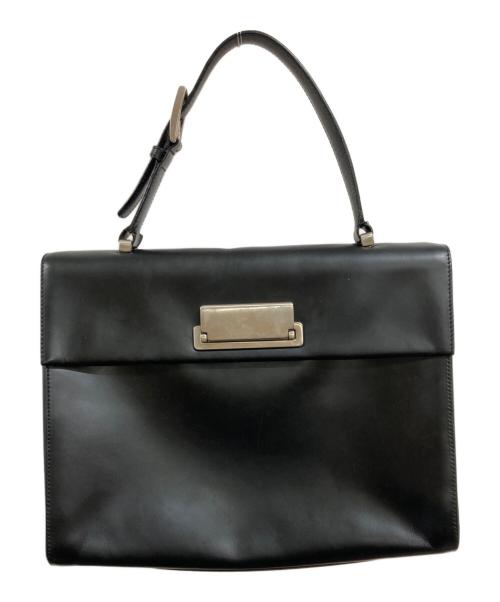 PRADA（プラダ）PRADA (プラダ) VITELLO LISSATO ハンドバッグ ブラックの古着・服飾アイテム