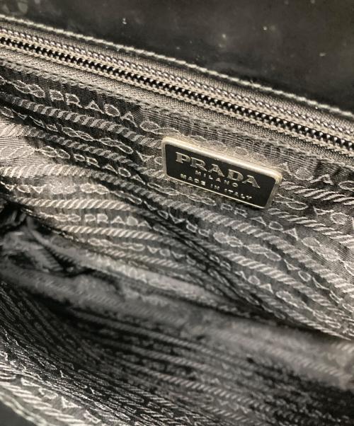 PRADA（プラダ）PRADA (プラダ) VITELLO LISSATO ハンドバッグ ブラックの古着・服飾アイテム