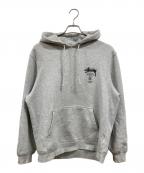stussyステューシー）の古着「プルオーバーパーカー」｜グレー