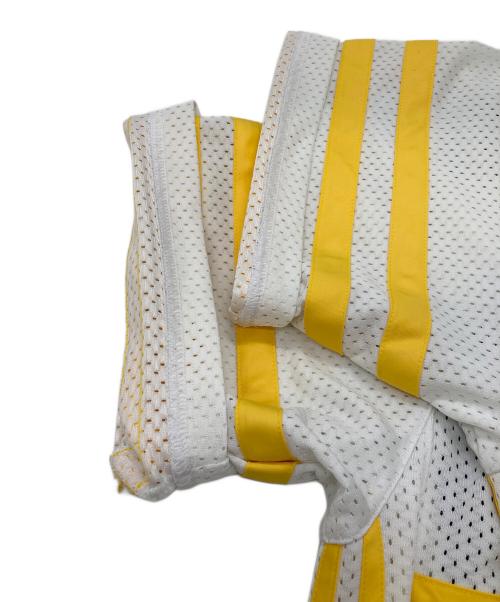 adidas（アディダス）adidas (アディダス) ゲームシャツ ネイビー×ホワイト サイズ:XLの古着・服飾アイテム