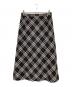 Burberry's（バーバリー）の古着「チェックスカート」｜ブラック×ホワイト