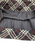 中古・古着 Burberry's (バーバリー) チェックスカート ブラック×ホワイト サイズ:46：4000円