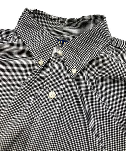 POLO RALPH LAUREN（ポロ・ラルフローレン）POLO RALPH LAUREN (ポロ・ラルフローレン) ボタンダウンシャツ ブラック×ホワイト サイズ:XLの古着・服飾アイテム