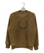 FRED PERRYフレッドペリー）の古着「フリーススウェット」｜ブラウン