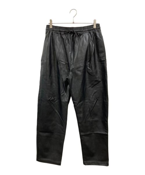 FREAK'S STORE（フリークスストア）FREAK'S STORE (フリークスストア) エコレザーパンツ ブラック サイズ:Ⅼの古着・服飾アイテム