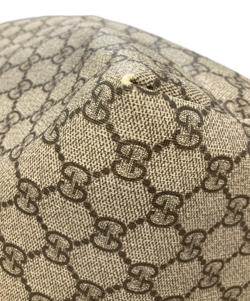GUCCI（グッチ）GUCCI (グッチ) シェリーラインPVCトートバッグ ベージュ×ブラウンの古着・服飾アイテム