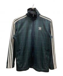adidas（アディダス）の古着「タータン チェック トラックジャケット」｜グリーン×ブラック