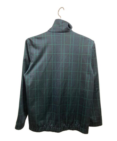 adidas（アディダス）adidas (アディダス) タータン チェック トラックジャケット グリーン×ブラック サイズ:Mの古着・服飾アイテム