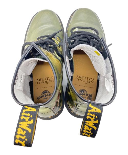 Dr.Martens（ドクターマーチン）Dr.Martens (ドクターマーチン) THE NATIONAL GALLERY (ナショナル・ギャラリー) 1460 8ホールブーツ グリーン サイズ:UK7の古着・服飾アイテム