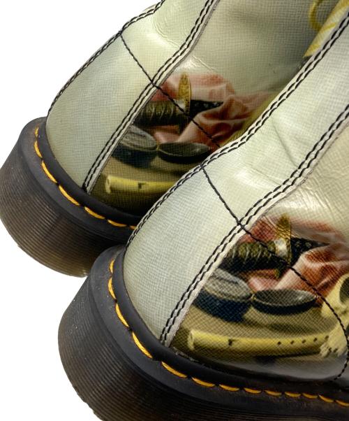 Dr.Martens（ドクターマーチン）Dr.Martens (ドクターマーチン) THE NATIONAL GALLERY (ナショナル・ギャラリー) 1460 8ホールブーツ グリーン サイズ:UK7の古着・服飾アイテム