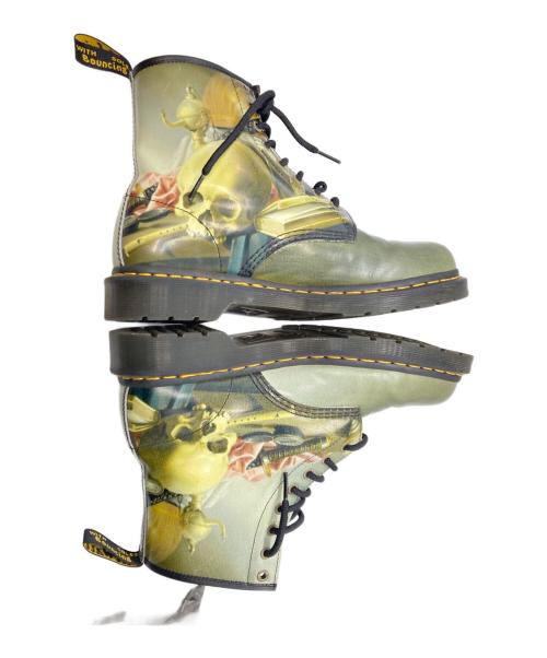 Dr.Martens（ドクターマーチン）Dr.Martens (ドクターマーチン) THE NATIONAL GALLERY (ナショナル・ギャラリー) 1460 8ホールブーツ グリーン サイズ:UK7の古着・服飾アイテム
