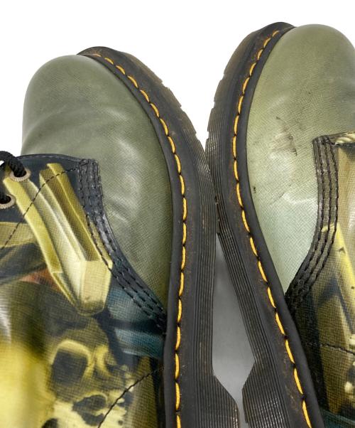 Dr.Martens（ドクターマーチン）Dr.Martens (ドクターマーチン) THE NATIONAL GALLERY (ナショナル・ギャラリー) 1460 8ホールブーツ グリーン サイズ:UK7の古着・服飾アイテム