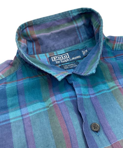POLO RALPH LAUREN（ポロ・ラルフローレン）POLO RALPH LAUREN (ポロ・ラルフローレン) CALDWELLチェックシャツ ブルー サイズ:Mの古着・服飾アイテム