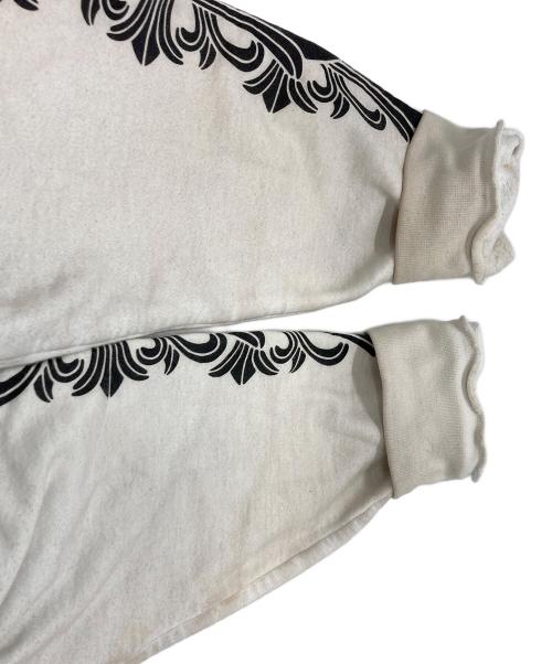 CHROME HEARTS（クロムハーツ）CHROME HEARTS (クロムハーツ) ホースシュークルーネックスウェットシャツ ホワイト サイズ:Ｍの古着・服飾アイテム