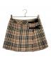 BURBERRY LONDON（バーバリーロンドン）の古着「ノバチェックミニスカート」｜ベージュ