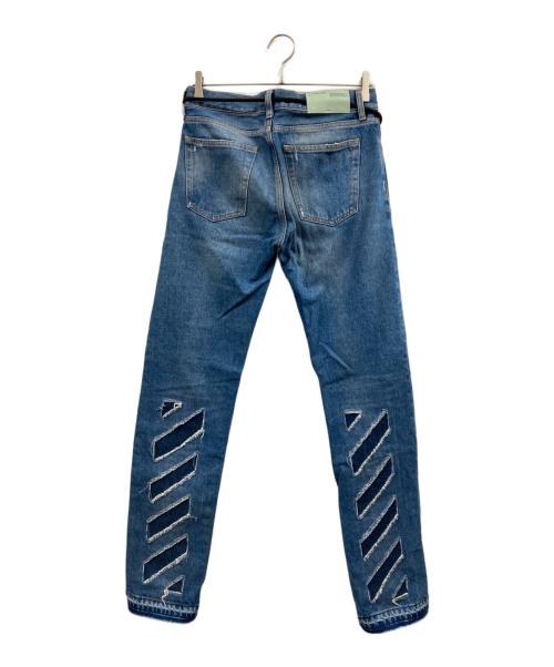 OFFWHITE（オフホワイト）OFFWHITE (オフホワイト) DIAG WINDOWS SKINNY インディゴ サイズ:30の古着・服飾アイテム