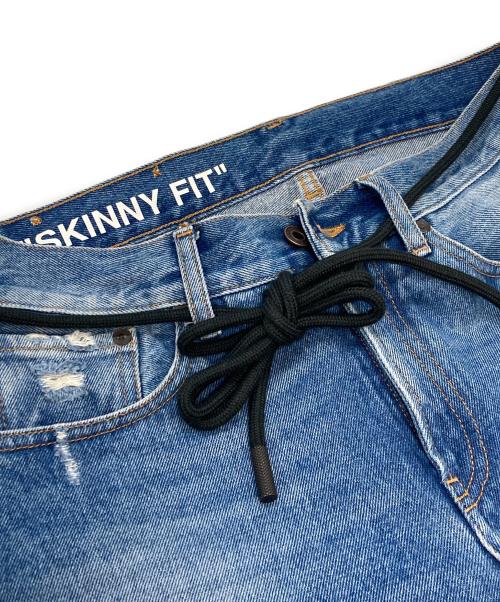OFFWHITE（オフホワイト）OFFWHITE (オフホワイト) DIAG WINDOWS SKINNY インディゴ サイズ:30の古着・服飾アイテム
